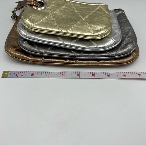 Jaye Hersh Hollywood Intuition Metallic Cosmetic Bags Pouch - Picture 6 of 9